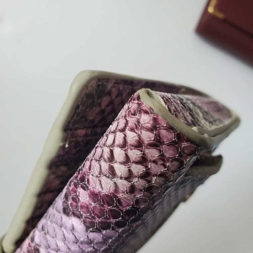 STEPHANIE JOHNSON Wristlet Havana Jane Wallet Credit Card Case Snake Print Leath